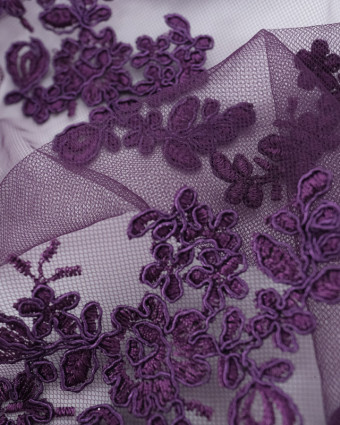 Dentelle Violette Festonnée - Mercerine