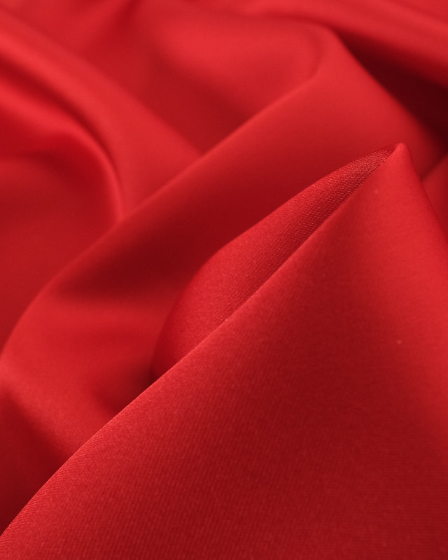 Tissu Satin Rouge Intense - Mercerine