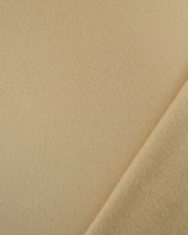 Polaire Coton Beige Oeko-tex  - Mercerine