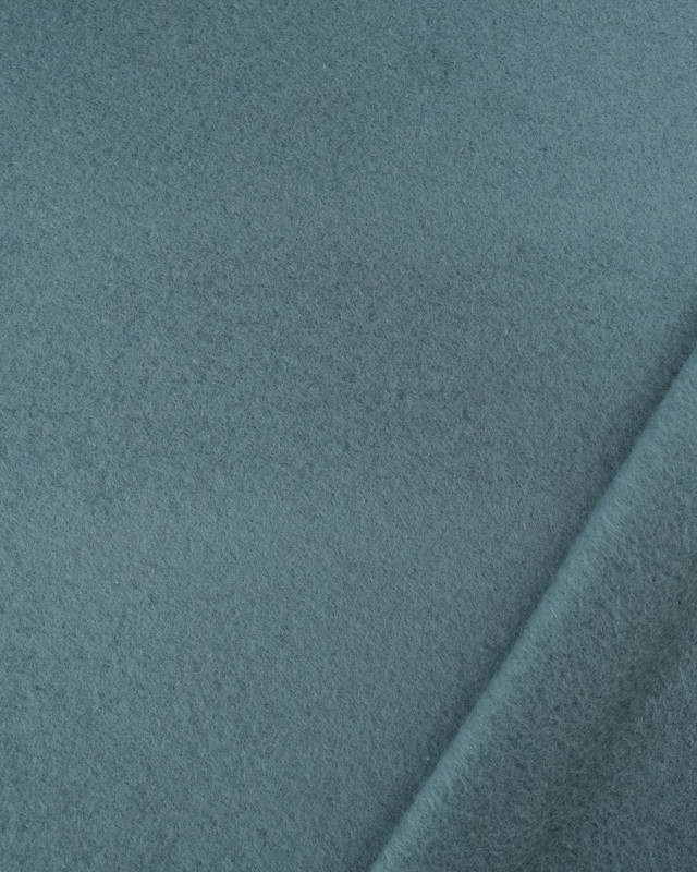 Polaire Coton Bleu Acier Oeko-Tex- Mercerine