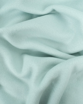 Tissu Polaire Coton Vert d'Eau Oeko-Tex - Mercerine
