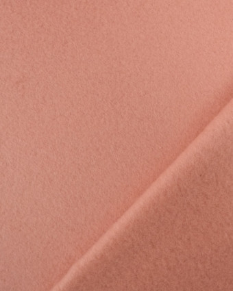 Tissus en ligne : Tissu Polaire Coton Rose Corail Oeko-tex  - Mercerine