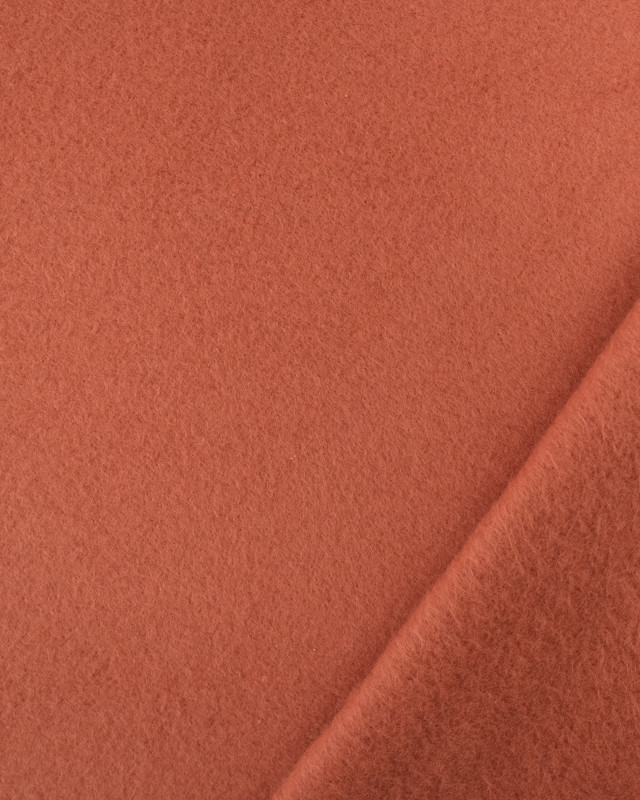 Tissus au mètre : Polaire Coton Terracotta Oeko-tex - Mercerine