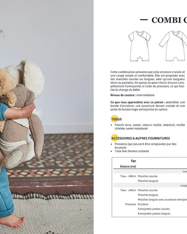 Livre Couture Bébé - A la maison - Ikatee - Mercerine