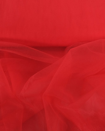 Tissu Tulle Doux 300cm Rouge Cerise - Mercerine