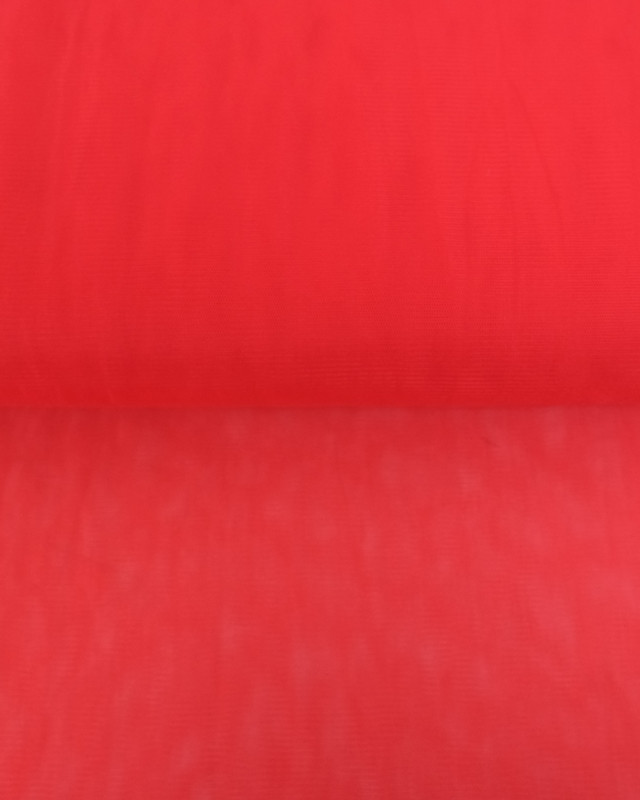 Tissu au mètre : Tissu Tulle Doux 300cm Rouge Cerise - Mercerine