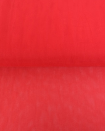 Tissu au mètre : Tissu Tulle Doux 300cm Rouge Cerise - Mercerine