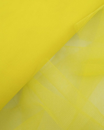 Tissu Tulle Rigide 150cm Jaune - Mercerine