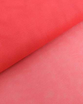 Tissu Tulle Rigide 150cm Corail - Mercerine