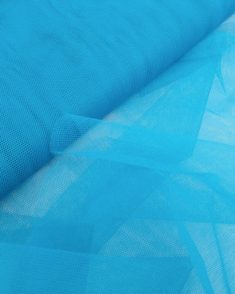 Tissu Tulle Rigide 150cm Bleu Turquoise  - Mercerine