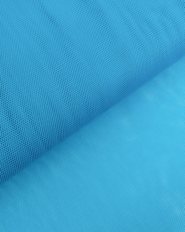 Tissu Tulle Rigide 150cm Bleu Turquoise  - Mercerine