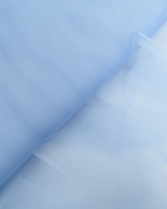 Tulle Rigide 150cm Bleu Ciel - Mercerine