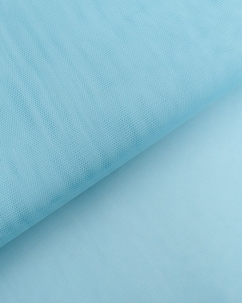 Tissu Tulle Rigide 150cm Bleu Leger  - Mercerine