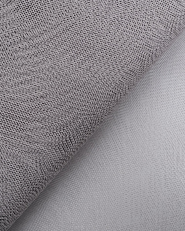 Tissu Tulle Rigide 150cm Gris - Mercerine