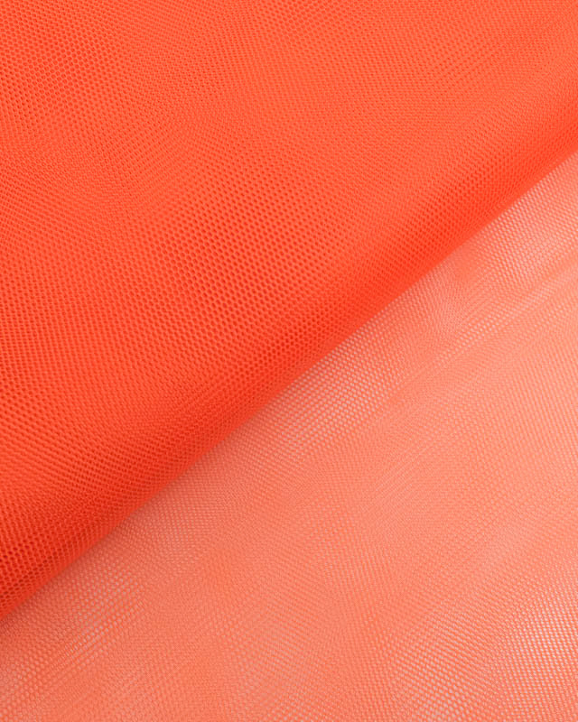 Tissu Tulle Rigide 150cm Orange - Mercerine