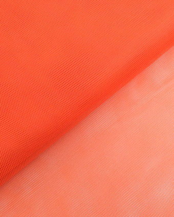 Tissu Tulle Rigide 150cm Orange - Mercerine