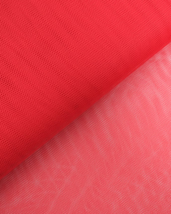 Tissu Tulle Rigide 150cm Rouge  - Mercerine