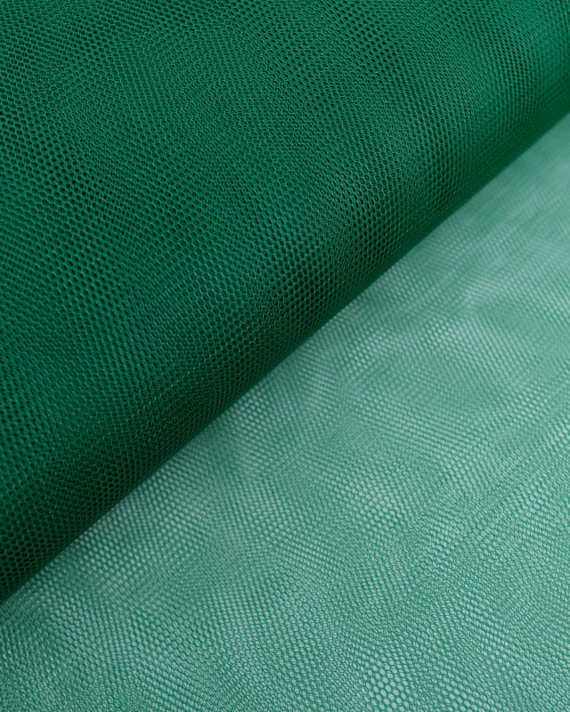 Tissu Tulle 150Cm Rigide Vert Fonce  33 - Mercerine