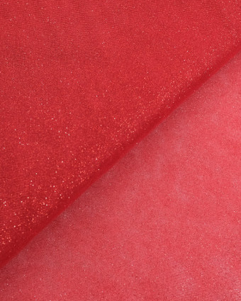 Tulle Paillette Rouge 150cm  - Mercerine