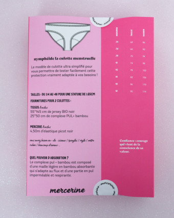 Kit Couture Culottes Menstruelles - Patron Mercerine - Mercerine