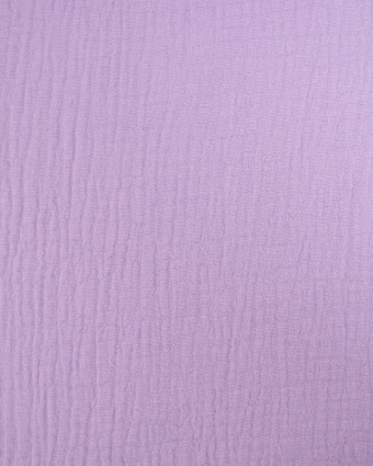 Tissu Double Gaze Unie Lilas Oeko-Tex  - Mercerine