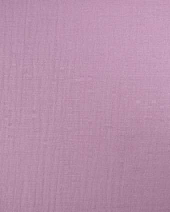 Tissu Double Gaze Uni Mauve Oeko-Tex - Mercerine