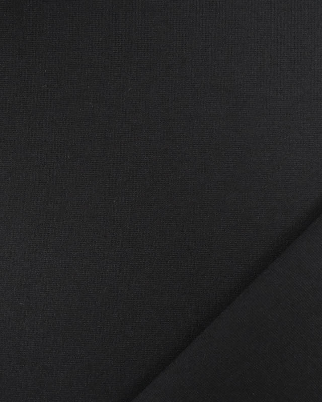 Tissus au mètre : Tissu Jersey Milano Noir- Mercerine