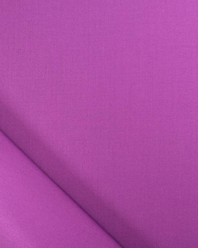 Tissu Serge Polyviscose Violet  - Mercerine