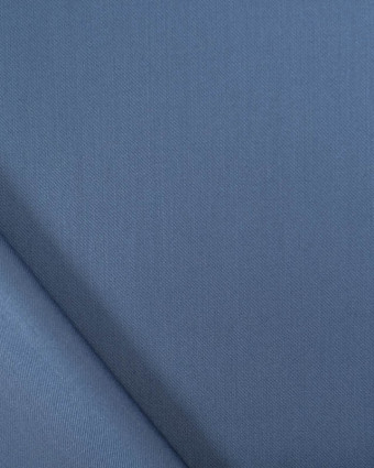 Tissu Sergé Polyviscose Bleu Denim   - Mercerine