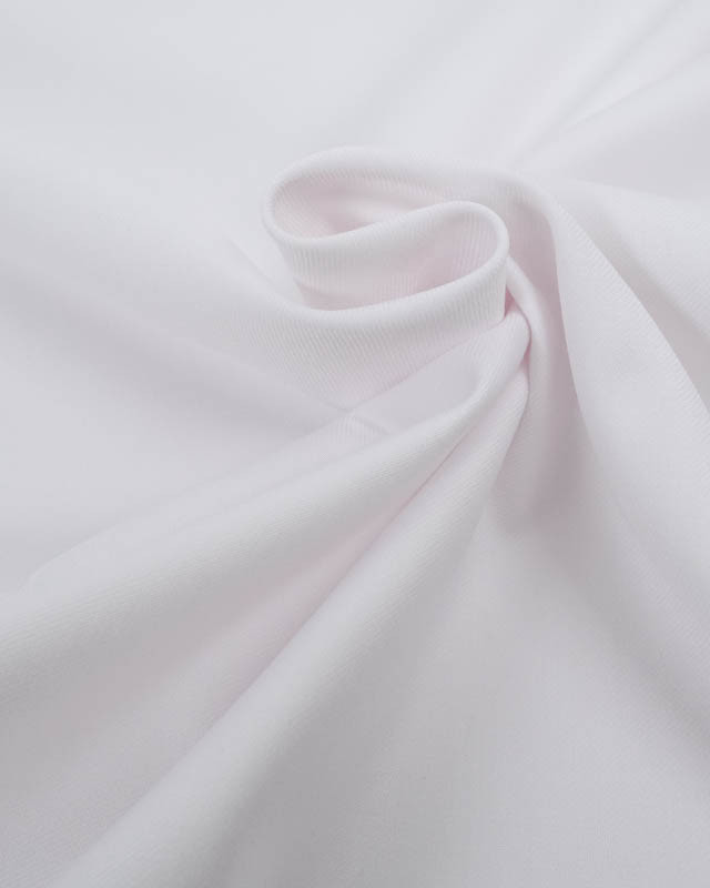 Tissus en ligne : Tissu Sergé Polyviscose Blanc  - Mercerine