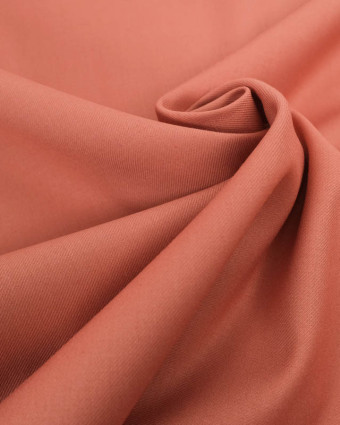 Tissu Sergé Polyviscose Rose Blush  - Mercerine