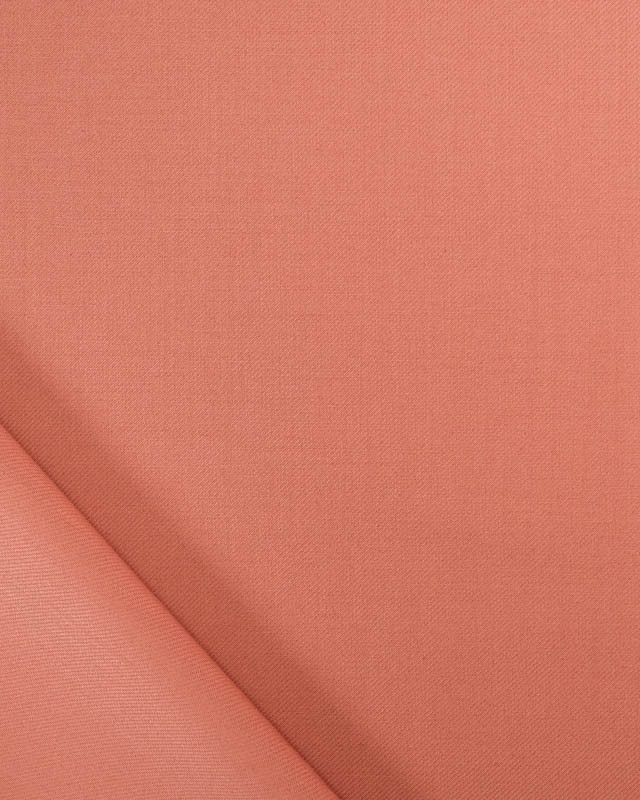 Tissu Sergé Polyviscose Rose Blush  - Mercerine