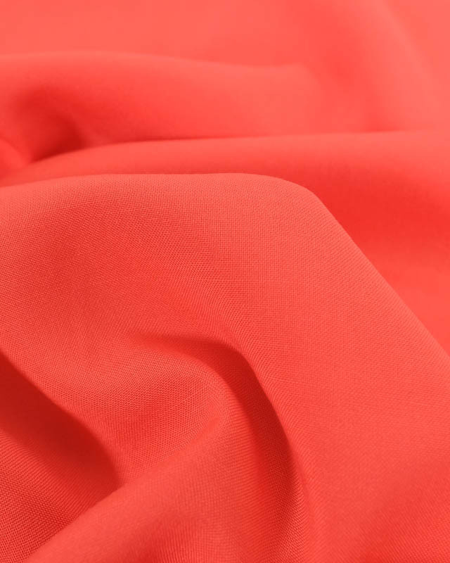 Tissu Viscose Rose Corail - Alina - Mercerine