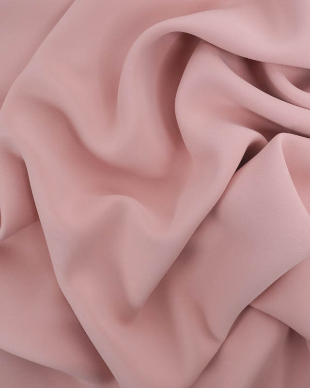 Tissu Crêpe Rose Clair Belle Main - Mercerine