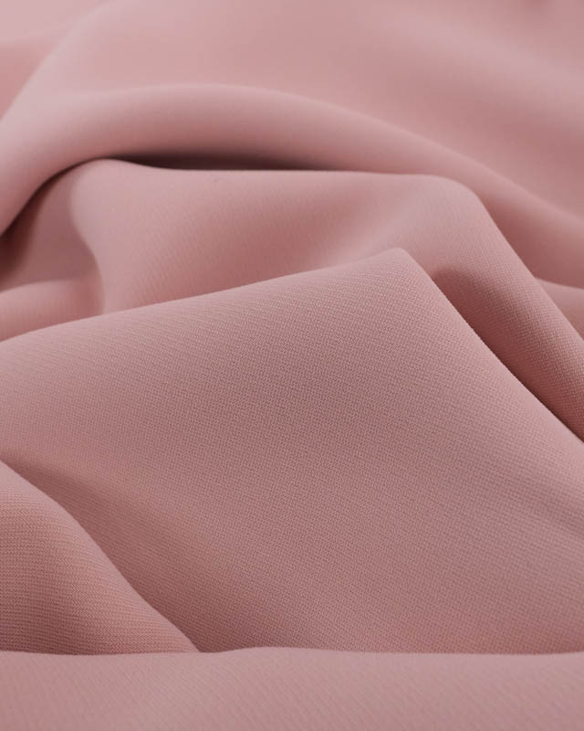 Tissu Crêpe Rose Clair Belle Main - Mercerine