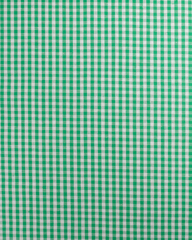 Tissu Coton Vichy Vert petits carreaux - Mercerine