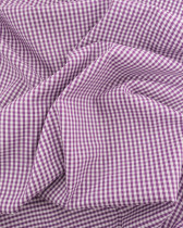 Coton Vichy Violet Petits Carreaux