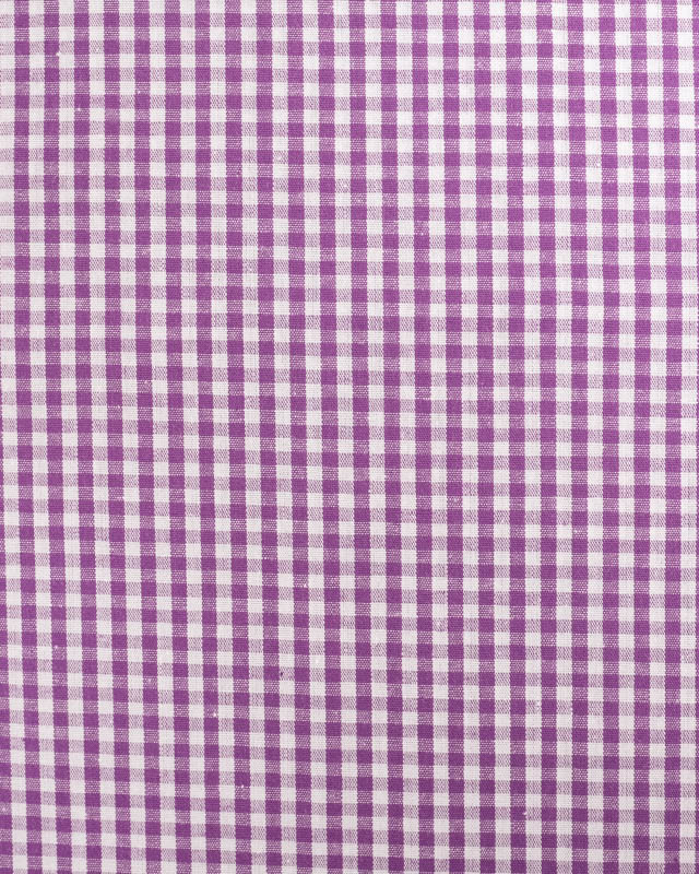 Coton Vichy Violet Petits Carreaux - Mercerine