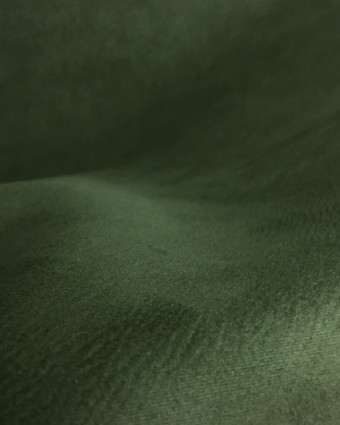 Tissu Simili cuir daim vert kaki Abilene x10cm - Mercerine