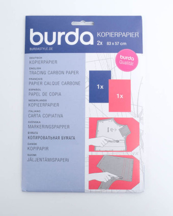 Papier Patron Carbone Rouge et Bleu - Burda - Mercerine