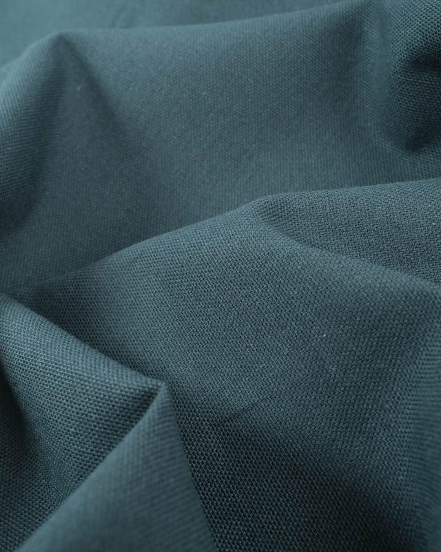 Tissu uni grande largeur Bleu Pétrole Diabolo  - Mercerine