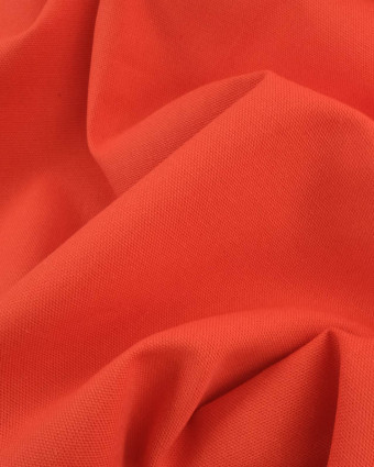 Tissu uni grande largeur Rouge Corail Diabolo  - Mercerine