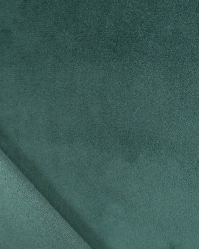Tissu au mètre : Velours Suédine Ameublement Vert Foncé Victor  - Mercerine