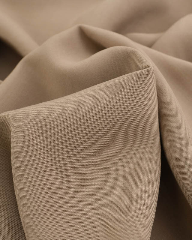 Tissu Popeline de Bambou Taupe Oeko-Tex -Mercerine