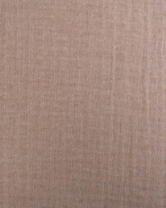 Tissu Quatre Gaze Recyclé Marron Oeko-Tex  -Mercerine