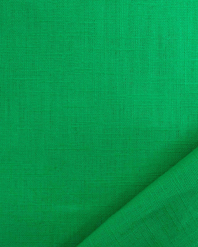 Tissu Ramie Vert Vif Oeko-Tex -Mercerine