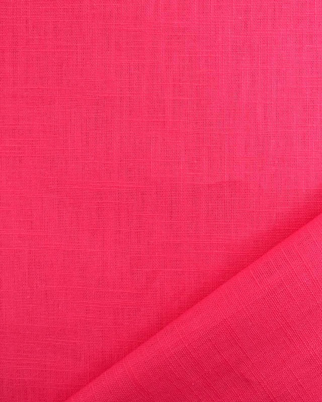 Tissu Ramie Lin Uni Fushia Oeko-Tex -Mercerine