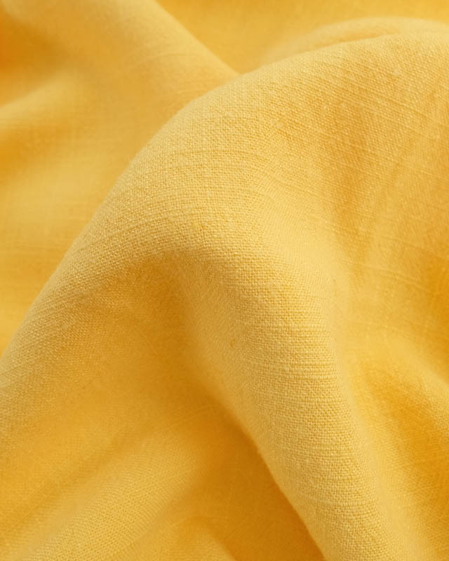 Tissu Viscose Lin Jaune  - Mercerine