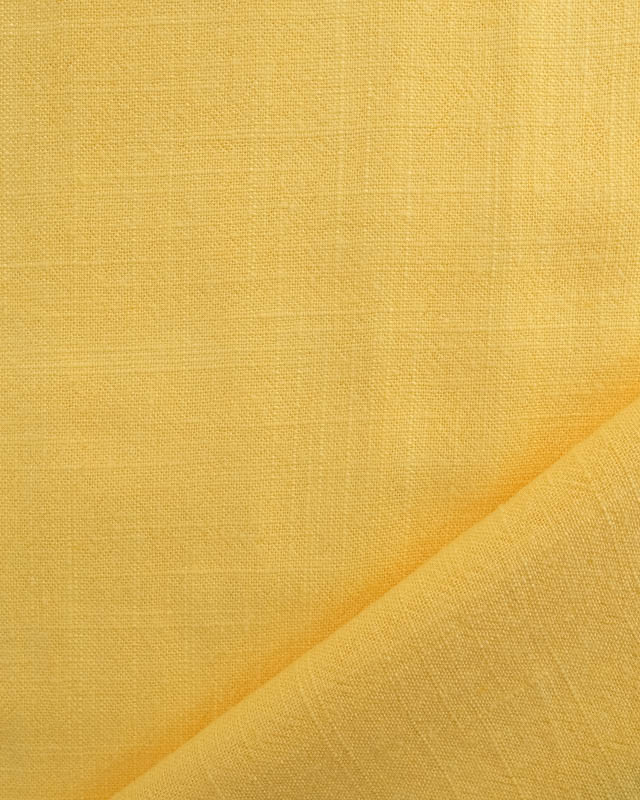 Tissu Viscose Lin Jaune  - Mercerine