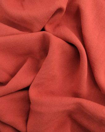 Tissu Viscose Lin Terracotta - Mercerine